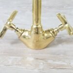 Unlacquered Brass Gooseneck Brass Faucet - Image 3