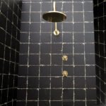 Unlacquered Brass Solid Brass Shower Head With Curved Arm