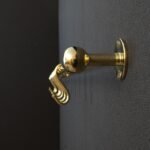 Unlacquered Brass Wall Mount Pot Rack - Image 4