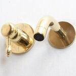 Unlacquered Brass Wall Mounted Mixer Faucet - Image 7