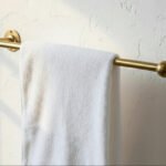 Unlacquered Brass Towel Rail – Wall Mounted Solid Brass Bathroom Towel Bar