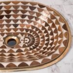 Wood And Brass Bathroom Sink - Image 6