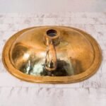 Wood And Brass Bathroom Sink - Image 3