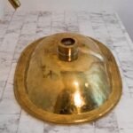 Wood And Brass Bathroom Sink - Image 4