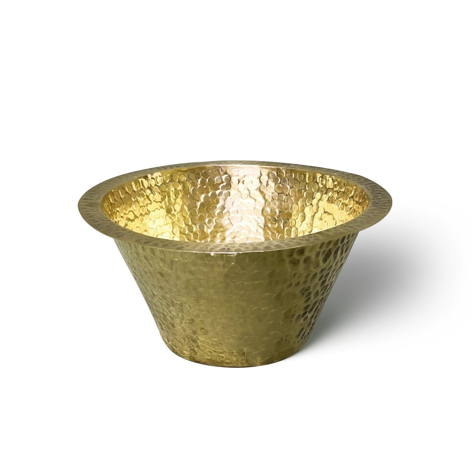 zayian-10-inches-x-depth-6-inches-brass-round-bar-sink-hammered-brass-round-drum-prep-sink-including-drain-40746189390053 Brass Round Bar Sink, Hammered Brass Round Drum Prep Sink Including Drain - Image 1