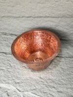 Round kitchen Sink, Hammered Copper Round Drum Bar Sink Including Drain - Image 7