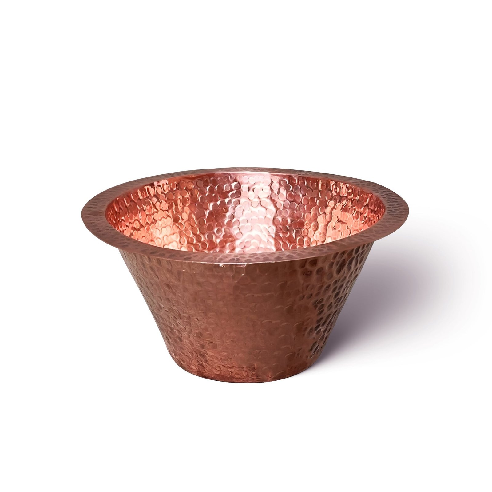 zayian-10-inches-x-depth-6-inches-round-kitchen-sink-hammered-copper-round-drum-bar-sink-including-drain-40746183033061 Round kitchen Sink, Hammered Copper Round Drum Bar Sink Including Drain - Image 1