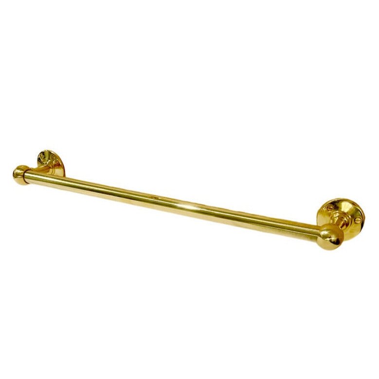 zayian-12-inch-single-bar-brass-towel-holder-for-bathroom-40738659139813 Solid Brass Towel Bar – Handmade Wall Mounted Bathroom Towel Holder - Image 1