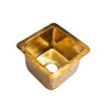 Unlacquered Brass Undermount Bar sink Including drain