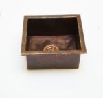 Undermount Aged Copper Kitchen Bar Sink Various Sizes - Image 2