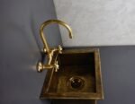Antique Bronze Hammered Brass Undermount Sink - Rustic Brass Kitchen Sink - Image 4