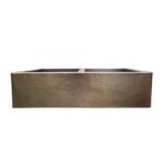 Hammered Copper Double Bowl Farmhouse Sink - Nocturn - Image 8