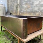 Hammered Copper Double Bowl Farmhouse Sink - Nocturn - Image 3