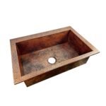Hammered Copper Top Mount Sink - Nebula - Image 5