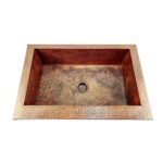 Hammered Copper Top Mount Sink - Nebula - Image 6
