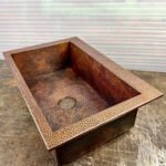 Hammered Copper Top Mount Sink - Nebula - Image 2