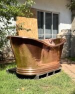 Solid Copper Bathtub - Copper Soaking Tub - Image 4
