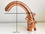 Handcrafted Powder Room Copper Faucet - Image 6