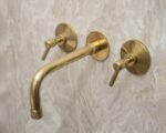 Unlacquered Brass Wall Mounted Bath Faucet - Image 21