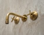 Unlacquered Brass Wall Mounted Bath Faucet - Image 10