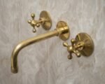 Unlacquered Brass Wall Mounted Bath Faucet - Image 17