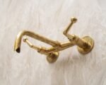 Solid Brass Wall Mounted Tub Filler With Lever handles - Image 4