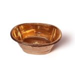Hammered Copper Oval Vessel Sink – Rustic Tub Style Bathroom Wash Basin - Image 4