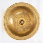 Unlacquered Brass Bathroom Sink – Hand Engraved Drop-In Vanity Basin