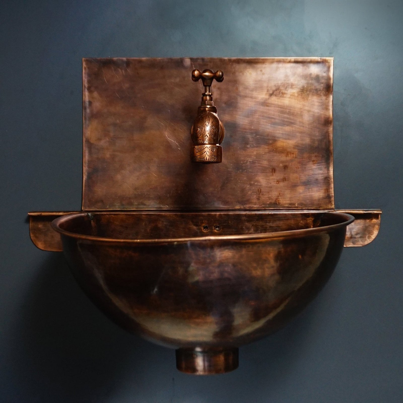 zayian-bathroom-sinks-13-33-cm-only-vessel-sink-rustic-copper-wall-mount-sink-bathroom-39820595069157 Rustic Copper Wall Mount Sink Bathroom - Image 1