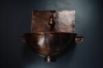 Rustic Copper Wall Mount Sink Bathroom - Image 4