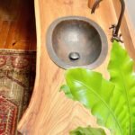 Oil Rubbed Bronze Oval Copper Sink – Hand-Hammered Drop-In Bathroom Basin - Image 5