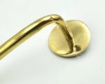 Handmade Unlacquered Brass Toilet Paper Holder – Minimalist Wall Mounted Bathroom Hardware - Image 2