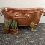 Vintage Clawfoot Copper Bathtub Bathroom