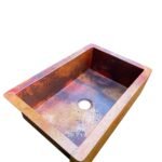 Copper Single Bowl Farmhouse Kitchen Sink-Jaxon - Image 7