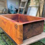 Copper Single Bowl Farmhouse Kitchen Sink-Jaxon - Image 3
