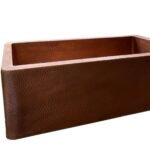 Hammered Copper Apron Front Single Bowl Kitchen Sink -Drif - Image 2