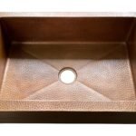 Hammered Copper Apron Front Single Bowl Kitchen Sink -Drif - Image 3