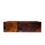 Hammered Copper Apron Front Single Kitchen Basin Sink -Onyx - Image 7