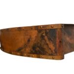 Rounded Copper Farmhouse Double Apron Kitchen Sink - Livra - Image 7