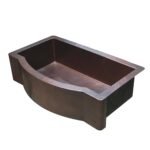 Single Basin Patina Copper Farmhouse Sink - Grande - Image 6