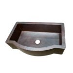 Single Basin Patina Copper Farmhouse Sink - Grande - Image 2