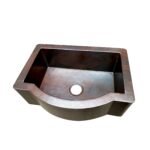 Single Basin Patina Copper Farmhouse Sink - Grande - Image 4
