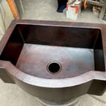 Single Basin Patina Copper Farmhouse Sink - Grande - Image 3