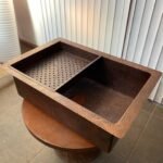 Single Bowl Undermount Farmhouse Kitchen Sink-Arlo - Aged Copper - Image 2