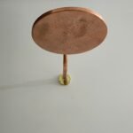 Copper Shower head ,Copper Rainfall Shower Head with Extension Arm - Image 2
