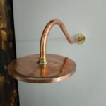 Copper Shower head ,Copper Rainfall Shower Head with Extension Arm - Image 3