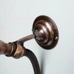 Copper Shower Mixer, 8" Round Copper Shower head and Hand Shower - Image 3