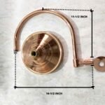 Round Shower Head In Pure Copper, Outdoor and Indoor showerhead - Image 2