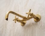 Unlacquered Brass Bathroom Tub Filler Faucet - Image 2
