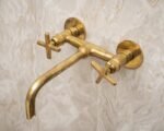 Unlacquered Brass Bathroom Tub Filler Faucet - Image 10